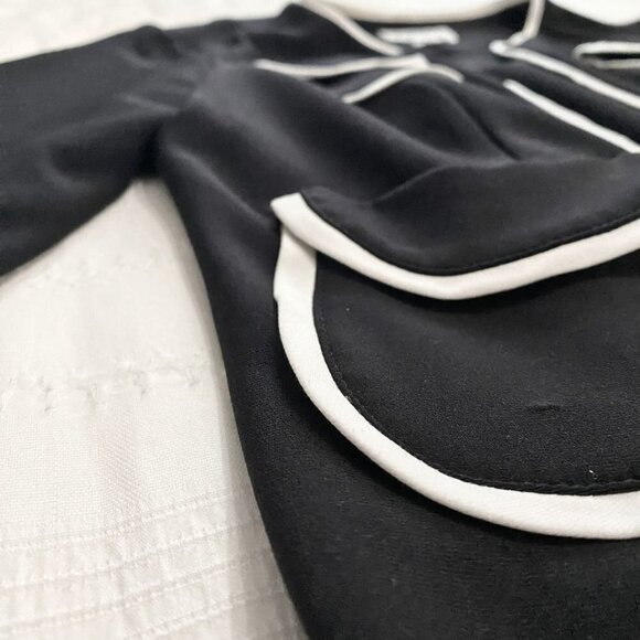 JOSEPH RIBKOFF BLACK WHITE KNITTED CARDIGAN - 12 - Picture 8 of 11